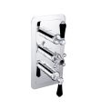 Grosvenor Lever 3 Handle 3 Way Shower Valve Chrome