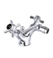 Grosvenor Black Pinch Bidet Mixer Chrome