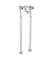 Grosvenor Black Pinch Freestanding Bath Filler Chrome