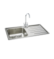 Carron Phoenix Ibis 100 1 Bowl RHD Inset Sink Stainless Steel
