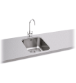 Carron Phoenix Ibis 100U 1 Bowl Undermount Sink Stainless Steel