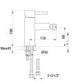 Ivo Bidet Mixer inc Clicker Waste