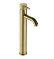 VOS Designer Handle Tall Basin Mixer Brass