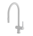 VOS Pull Out Sink Mixer Tap Matt White