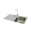 Carron Phoenix Maui 90 1 Bowl LHD Inset Sink Stainless Steel
