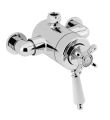 1901 Thermostatic Exposed Dual Control Shower Valve Top Outlet Chrome