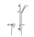 Prism Exposed Sequential Chrome Shower Valve with Adjustable Riser Kit