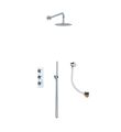 Ravine 3-Way Recessed Shower Valve Kit Chrome