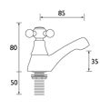 Regency Bath Taps Chrome
