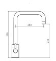 Savita Monobloc Mixer With Swivel Spout Brushed Nickel Tech