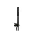 Crosswater Union Wall Outlet and Handset Brushed Black Chrome Finish UB963B