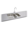 Carron Phoenix Zeta 150U 1.5 Bowl Sink Stainless Steel
