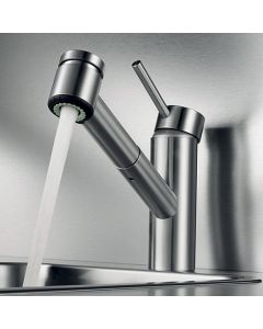 Inox Monobloc Kitchen Sink Mixer Tap With Pull Out Spray