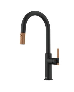 Franke Maris Stripes J Pull Down Matt Black/Copper