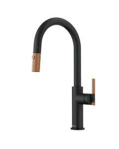 Franke Maris Stripes J Pull Down Matt Black/Copper