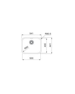 Franke Smart (SRX 110-50) 1 Bowl Sink Stainless Steel