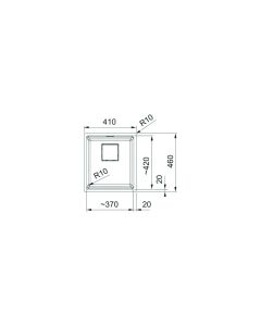 Franke Kubus (KNG PRO 110-37) 1 Bowl Inset Sink Polar White