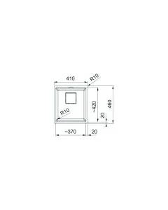 Franke Kubus (KNG PRO 110-37) 1 Bowl Inset Sink Polar White