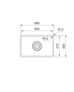 Franke Box DrainMax (BDX 210/110-65) 1 Bowl Sink Stainless Steel