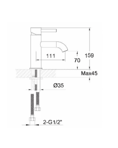 Florence Single Lever Basin Mixer Chrome