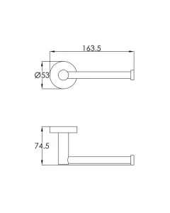 Florence Toilet Roll Holder Chrome
