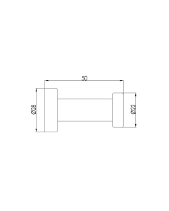 Florence Robe Hook Chrome