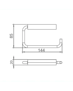 Florence Toilet Roll Holder Chrome