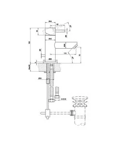 Fonti Single Lever Basin Mixer Chrome