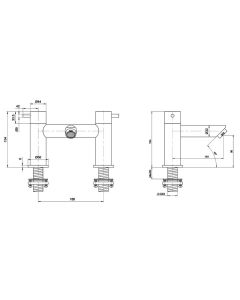 Fonti Bath Filler Chrome