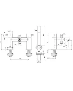 Fonti Bath Shower Mixer Chrome