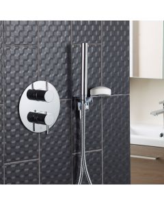 Florence Round Thermostatic Shower Chrome