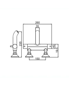 Florence Thermostatic Wall Bath Shower Mixer Chrome