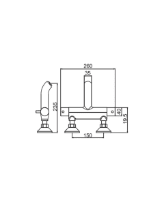 Florence Thermostatic Bath Shower Mixer Chrome