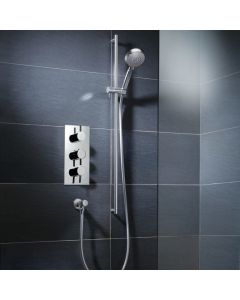 Florence Vertical 2-Way Thermostatic Shower Chrome
