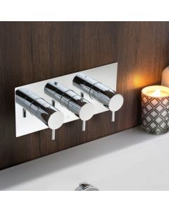 Florence Horizontal 2-Way Thermostatic Shower Chrome