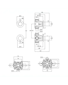 Florence Modular 2 Way Thermostatic Shower Chrome