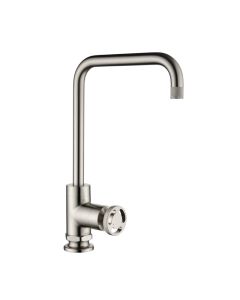 Henry Holt Industrial Single Lever Sink Mixer Brushed Steel