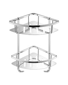 Florence Shower Corner Twin Basket Chrome