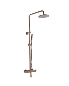 VOS Thermostatic Shower Valve Riser Kit Brushed Bronze