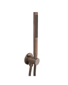 VOS Designer Wall Round Water Outlet Shower Kit Brushed Bronze