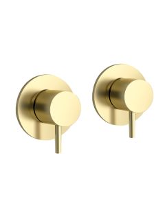 VOS Wall Mounted Valves Brushed Brass