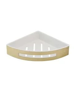 VOS Shower Corner Basket Shelf Brushed Brass
