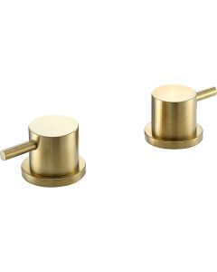 VOS Deck Mounted Valves Brushed Brass