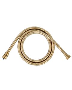 VOS 1.5m Metal Shower Hose Brushed Brass