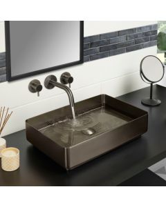 VOS Wall Mounted Valves Brushed Black