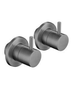 VOS Wall Mounted Valves Brushed Black