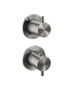 VOS Modular 2 Way Thermostatic Shower Brushed Black