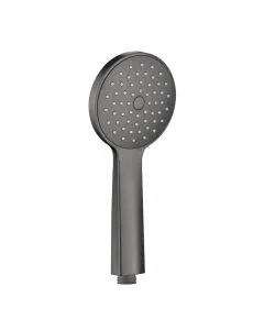 VOS Round Shower Handset Brushed Black