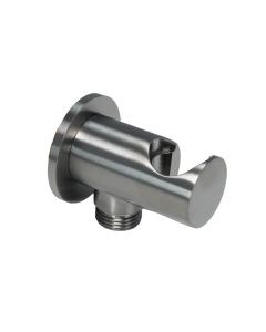 VOS Wall Outlet with Handset Holder Brushed Black