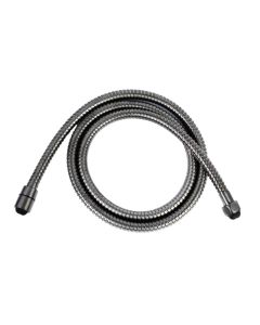 VOS 1.5m Metal Shower Hose Brushed Black